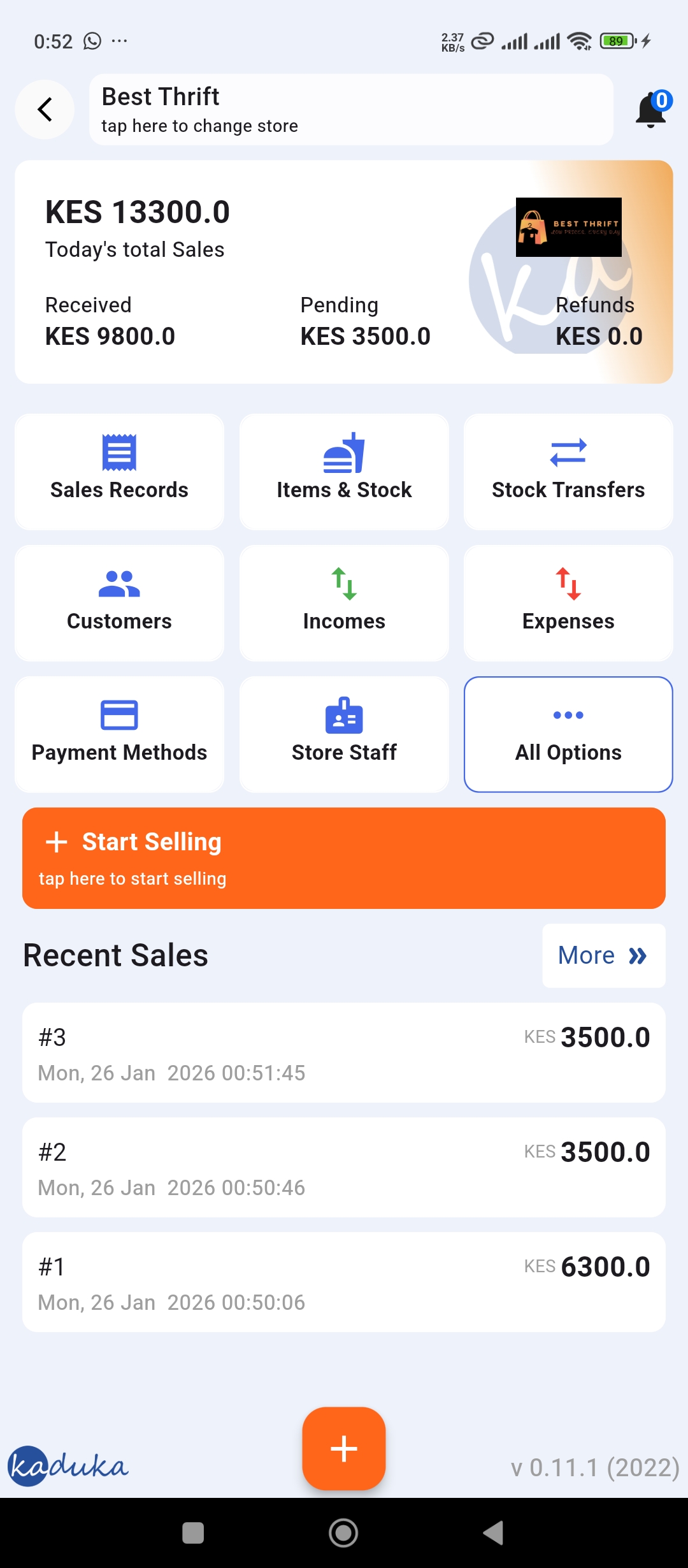 App screenshot